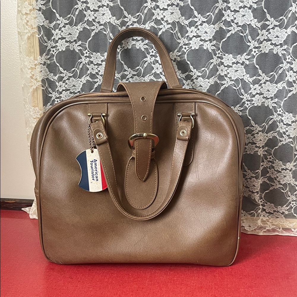 1970s American Tourister Brown Travel Bag